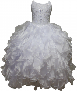 GIRLS COMMUNION DRESSES W/ BEADS